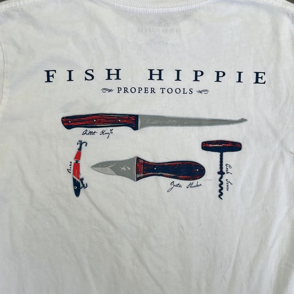 Fish Hippie Men’s Long Sleeve Shirt Sz XS - Picture 3 of 4